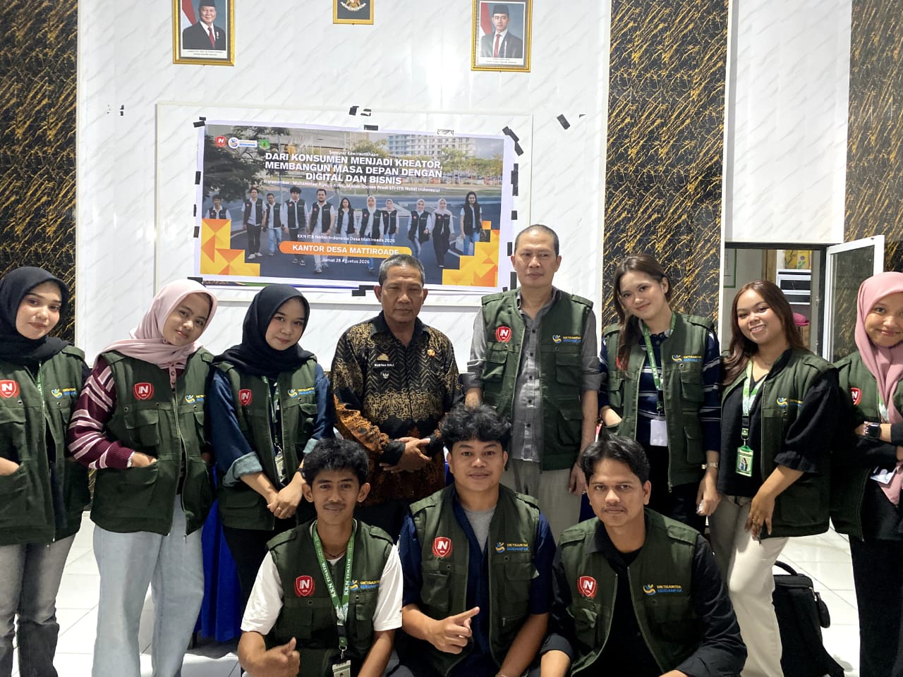 Kades Mattiroade Puji Program KKN Tematik ITB Nobel Indonesia di Pinrang